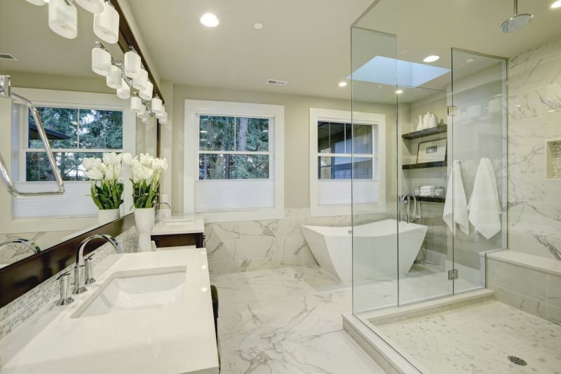 Custom Shower Enclosure with Glass Doors